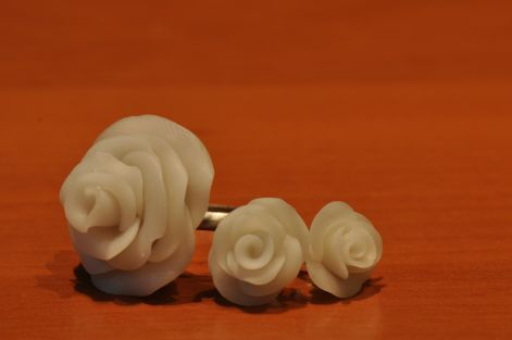 Fehér rózsa szett